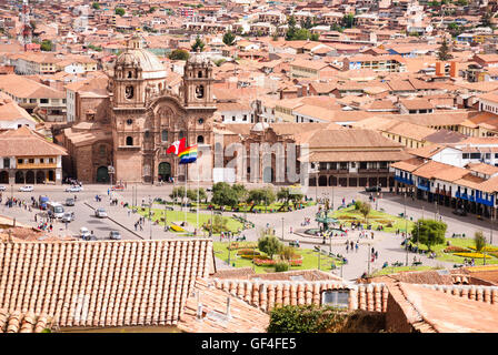 Plaza de Armas, the city center of Cuzco Stock Photo