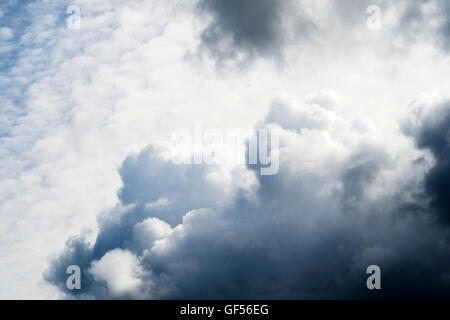 Cumulonimbus cloud formations in the sky. UK. Stock Photo