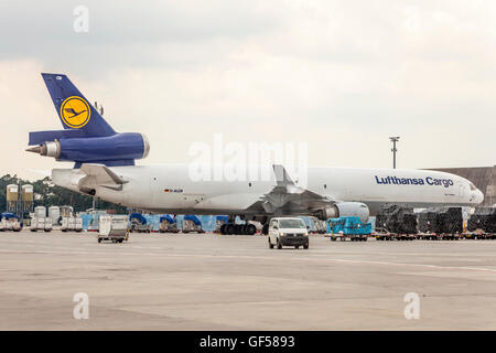Lufthansa Cargo MD-11 Freighter Stock Photo