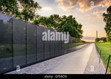 WASHINGTON DC, USA - JUNE 18, 2016: The Vietnam Veterans Memorial in Washington DC. Stock Photo