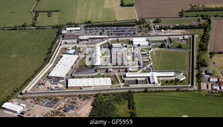 Aerial view of Long Lartin High Security Prison near Evesham in ...