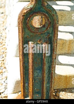 Rusty railings at Hove Sussex UK Stock Photo