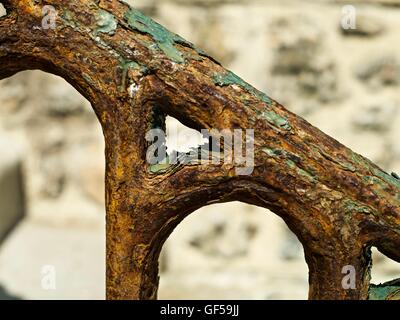 Rusty railings at Hove Sussex UK Stock Photo