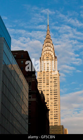 Chrysler Building skyscraper located on the East Side of Midtown Manhattan in New York City Stock Photo
