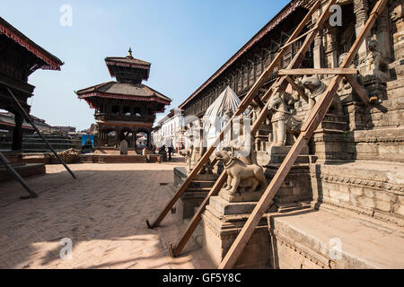 Nepal, Bhaktapur, one year after the earthquake Stock Photo