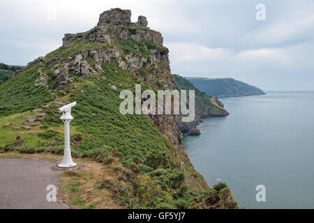 The Valley Of The Rocks at Lynnmouth on the north coast of Devon Stock Photo
