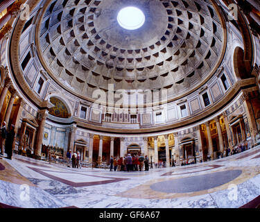 Interior of the Pantheon, Rome, Italy Stock Photo