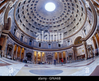 Interior of the Pantheon, Rome, Italy Stock Photo
