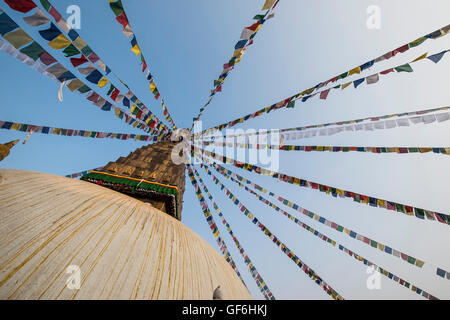 Nepal, Kathmandu, local stupa Stock Photo