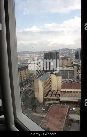 A day time view of the Ugandan city, Kampala Stock Photo