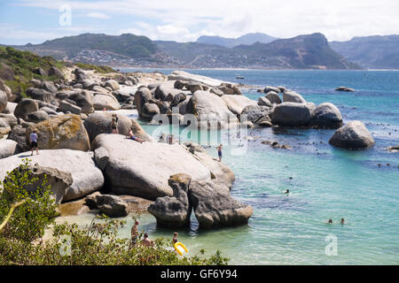 Large rocks and boulders at Boulders Beach, Simon's Town, South Africa Stock Photo