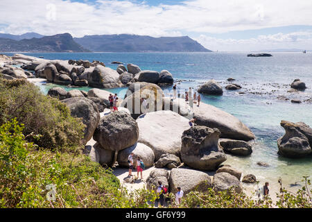 Large rocks and boulders at Boulders Beach, Simon's Town, South Africa Stock Photo