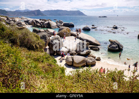 Large rocks and boulders at Boulders Beach, Simon's Town, South Africa Stock Photo