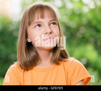 Portrait of smiling girl Stock Photo