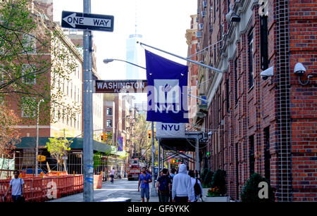 New York University (NYU), Washington Square, Greenwich Village, New York, USA Stock Photo