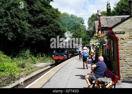 Haworth Railway Station, Haworth, West Yorkshire, England UK. Stock Photo