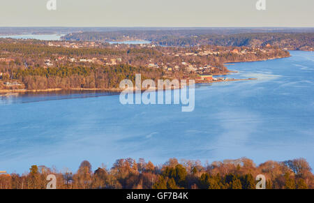 Aerial view of Stockholm Archipelago Sweden Scandinavia Stock Photo