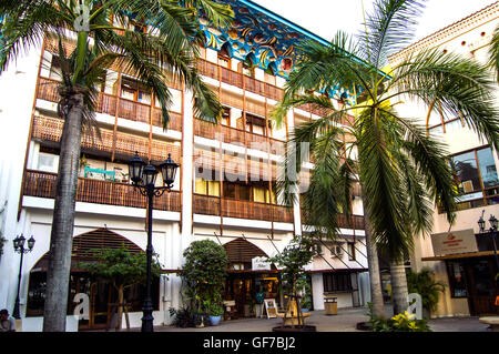 Architectural features, Hotel Slipway, Dar-es-Salaam, Tanzania Stock Photo