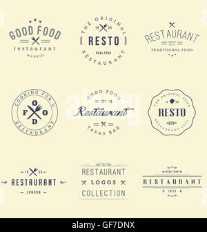 Vintage Restaurant Logo Stock Vector