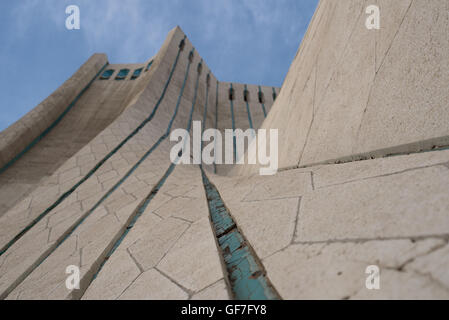 Borj-e Azadi (Liberty Tower). The tower build as a monument marks the west entrance to the city and was the symbol of Tehran. Stock Photo