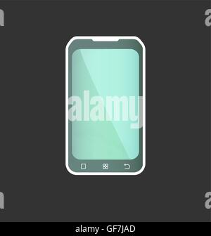 Abstract Smart Phone On A Grey Background Stock Vector