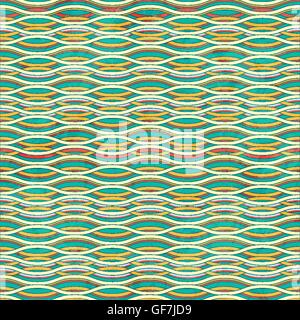 Seamless Grunge Striped Waved Background Stock Vector