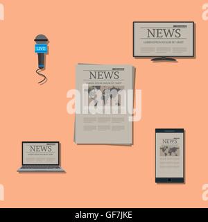 news on variable devices Stock Vector
