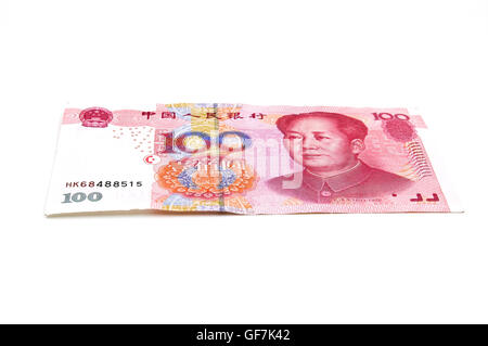 Chinese yuan money 100 banknote Stock Photo