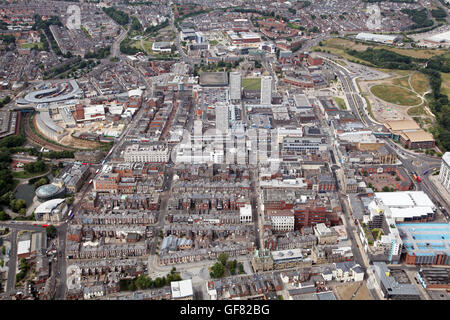 aerial view of Sunderland city centre, Tyne & Wear, UK
