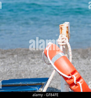 lifesaver on the beach Stock Photo