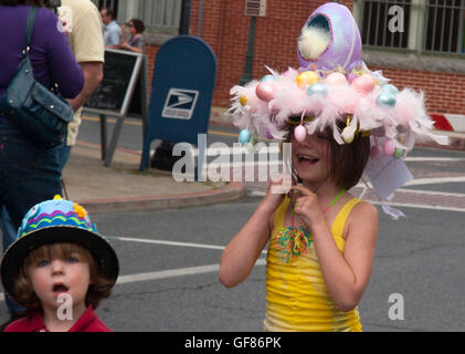 Spring Festival Easter hat contest, Berlin Maryland Stock Photo