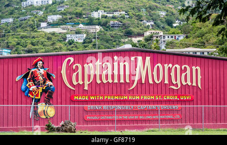 Captain Morgan Building in St Thomas Virgin Islands Stock Photo