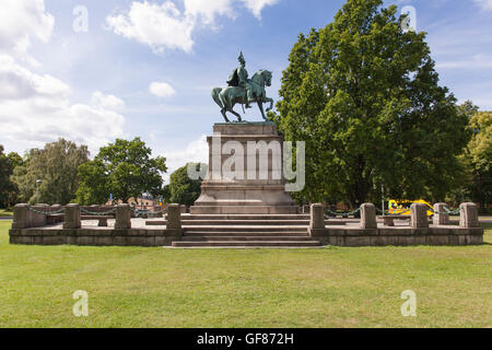 Stockholm, Sweden - Jul 27, 2016 : View of Statue of Karl XV at Djurgarden park, Stockholm, Sweden Stock Photo