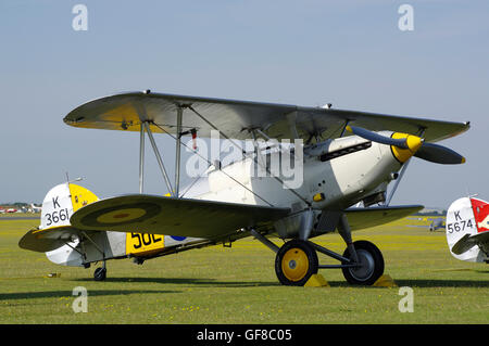 Hawker Nimrod Mk II, K3661, G-BURZ,at Duxford Stock Photo
