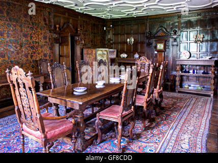 The dining room, Levens Hall, South Lakeland, Cumbria, England UK