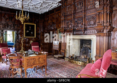 The interior of Levens Hall, South Lakeland, Cumbria, England UK