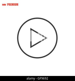 Audio, video, music player button icon. Sound control, play, pause ...