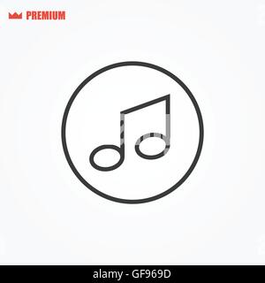 Music notes icon. Audio sound vector. Melody harmony symbol. Musical ...