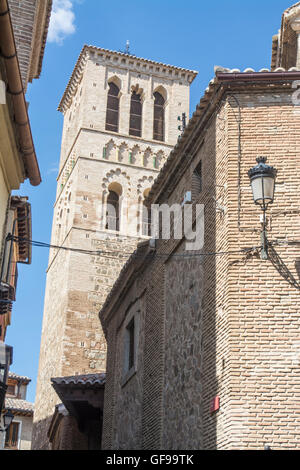 Bell Tower of the church of Santo Tome in Toledo, Spain Stock Photo