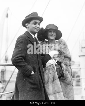 Irving Berlin (1888-1989) with his first wife, Dorothy Goetz. Photo from Bain News Service, undated but c.1912.