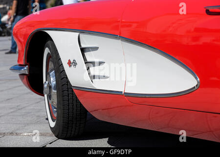 1957 Corvette detail Stock Photo - Alamy