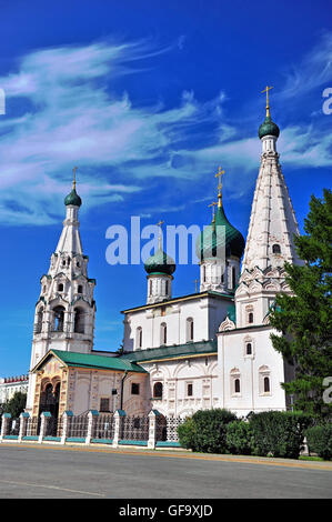 Church of Elijah the Prophet in Yaroslavl city, Russia Stock Photo