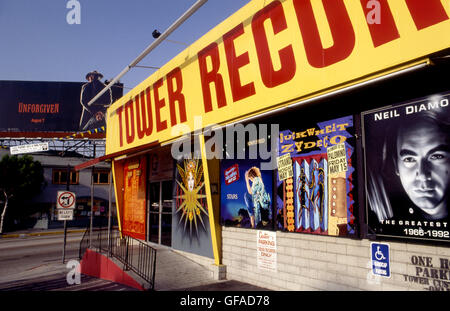 Tower Records on Sunset Boulevard Hollywood Los Angeles California