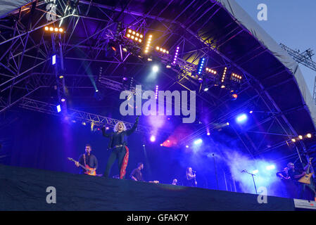 Carfest North, Bolesworth, Cheshire, UK. 29th July 2016. The event is the brainchild of Chris Evans and features 3 days of cars, music and entertainment with profits being donated to the charity Children in Need. Andrew Paterson/Alamy Live News Stock Photo