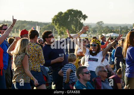 Carfest North, Bolesworth, Cheshire, UK. 29th July 2016. The event is the brainchild of Chris Evans and features 3 days of cars, music and entertainment with profits being donated to the charity Children in Need. Andrew Paterson/Alamy Live News Stock Photo