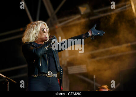 Carfest North, Bolesworth, Cheshire, UK. 29th July 2016. The event is the brainchild of Chris Evans and features 3 days of cars, music and entertainment with profits being donated to the charity Children in Need. Andrew Paterson/Alamy Live News Stock Photo