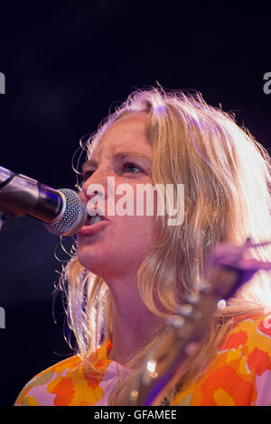 Oulu, Finland. 29th July, 2016. Lissie performs at the Qstock Festival in Oulu, Finland. Credit:  Stefan Crämer/Alamy Live News Stock Photo