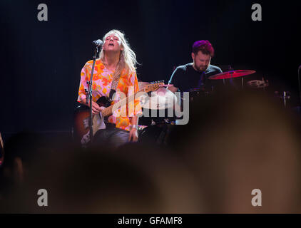 Oulu, Finland. 29th July, 2016. Lissie performs at the Qstock Festival in Oulu, Finland. Credit:  Stefan Crämer/Alamy Live News Stock Photo