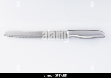 Set of knives isolated on white Stock Photo