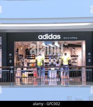 Adidas shop at SURIA KLCC in Kuala Lumpur Malaysia. Stock Photo